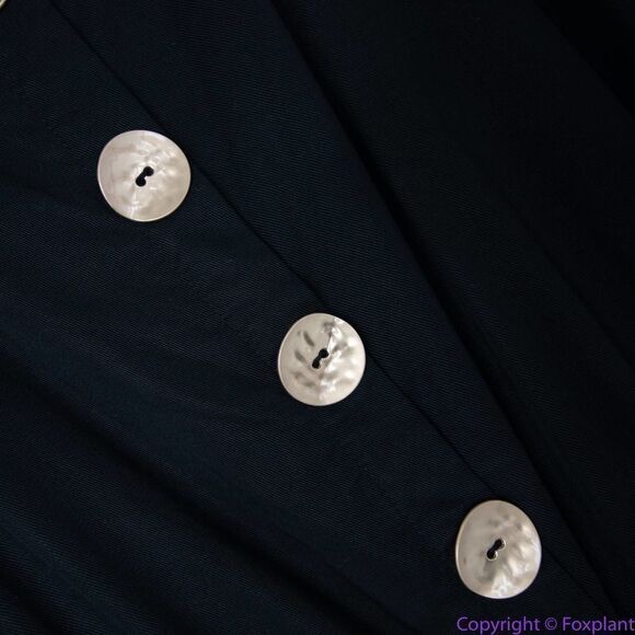 NEW Eloquii black Cropped Jumpsuit with Button Front, 20 - Picture 15 of 16